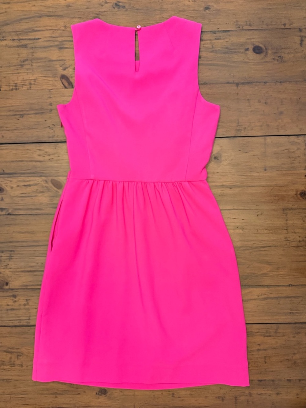 Pink Graduation Dress Fit & Flare with Pockets | Vineyard Vines | Size 4 - Picture 6 of 12